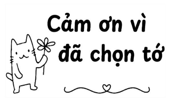 Mẫu 1 Tem Cảm Ơn 5x3mm