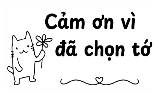 Mẫu 1 Tem Cảm Ơn 5x3mm